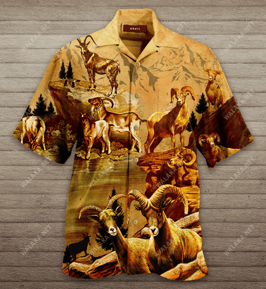 Amazing Mountain Goat Unisex Hawaiian Shirt