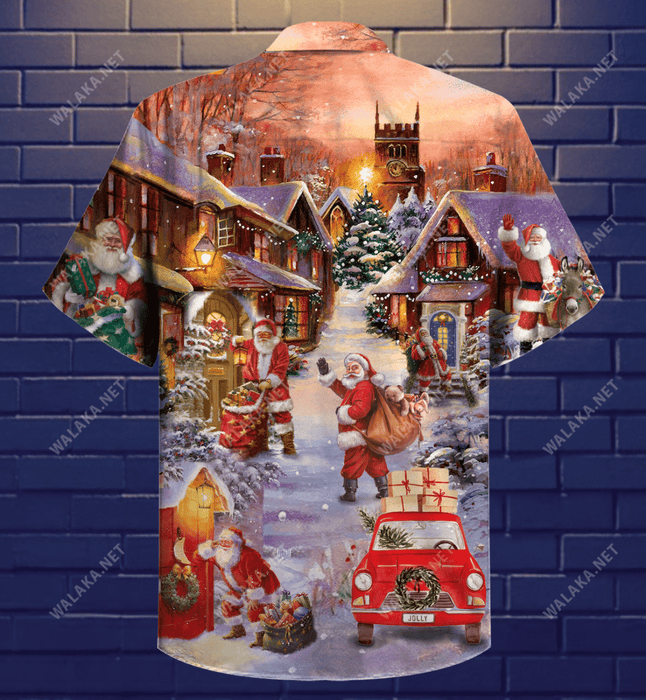 Santa Is Delivering Love Hawaiian Shirt