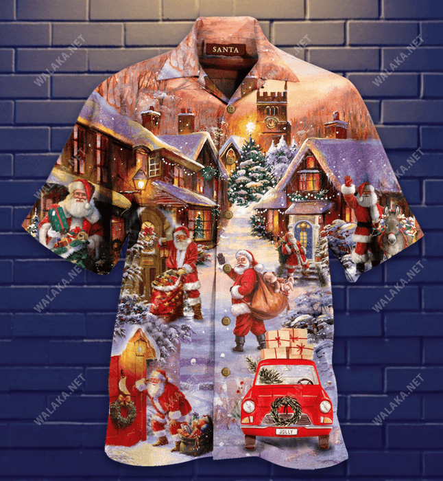Santa Is Delivering Love Hawaiian Shirt