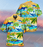 Bright Rainbow And Sharks Hawaiian Shirt