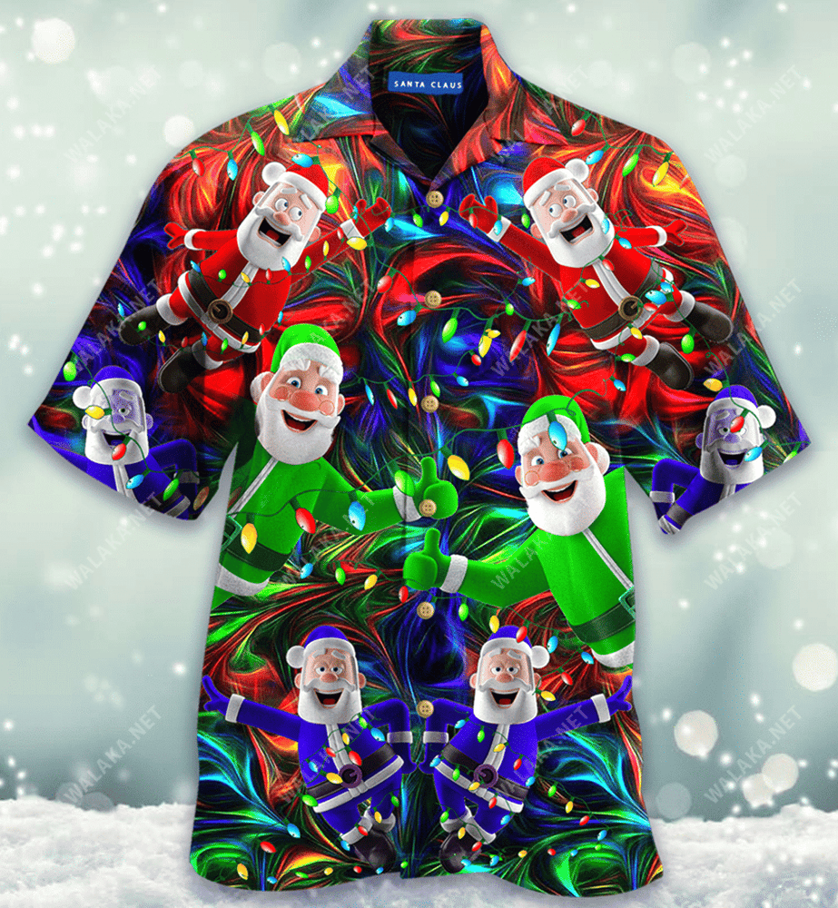 Christmas Santa Claus Stay Cool Hawaiian Shirt