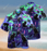 Black Cats In A Haunted House Unisex Hawaiian Shirt