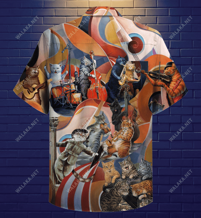 Amazing Cats Band Hawaiian Shirt
