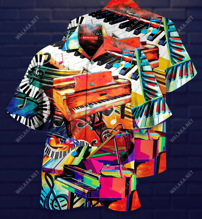 Where Words Fail Piano Speaks Unisex Hawaiian Shirt