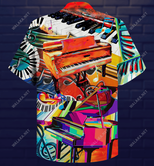 Where Words Fail Piano Speaks Unisex Hawaiian Shirt