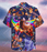 Cats Ride Food In Space Hawaiian Shirt