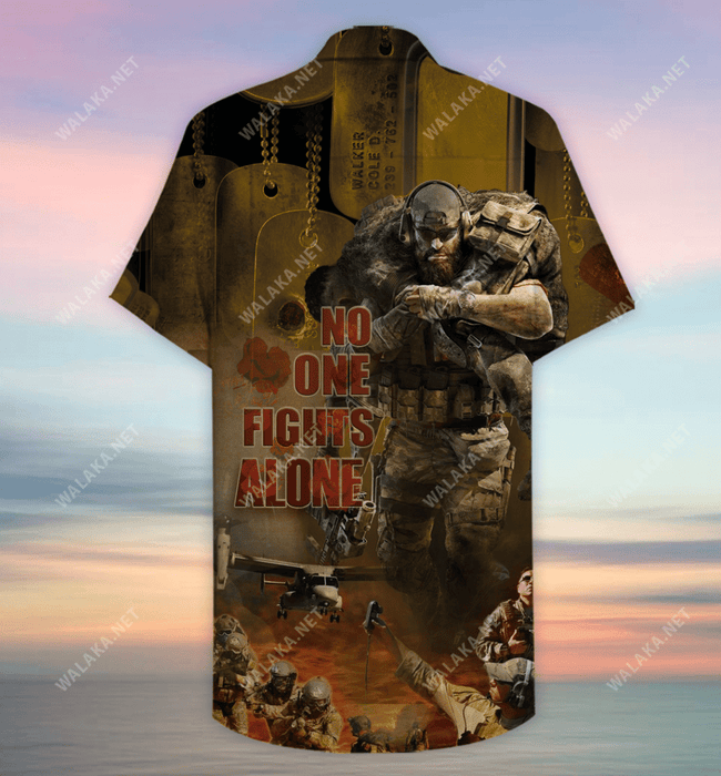 No One Fights Alone Unisex Hawaiian Shirt
