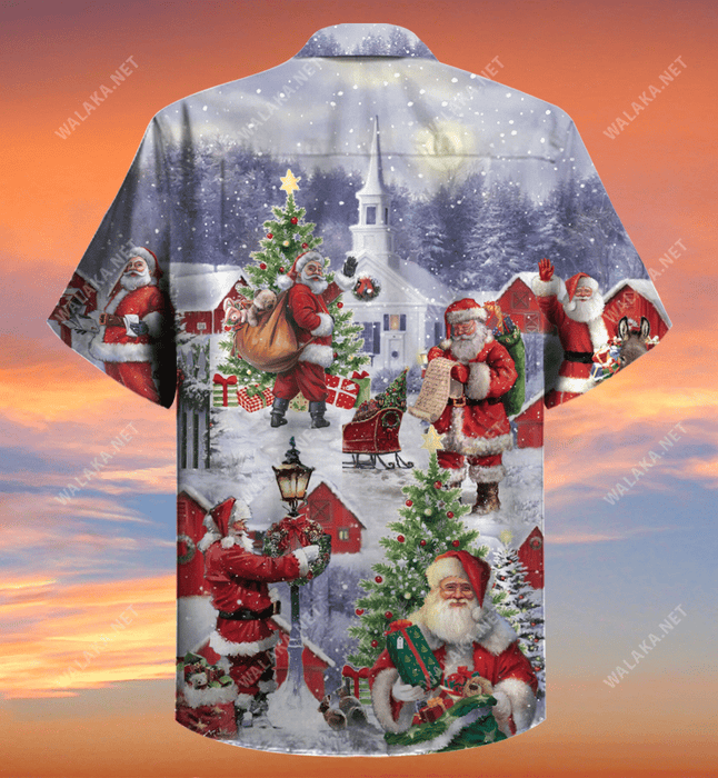 Santa Claus Is Coming Hawaiian Shirt