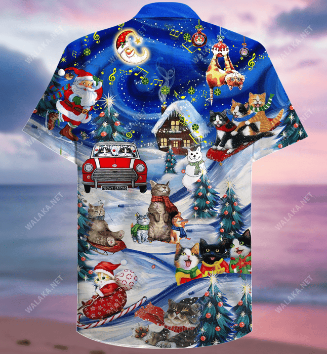 Jolly Cats Christmas Hawaiian Shirt