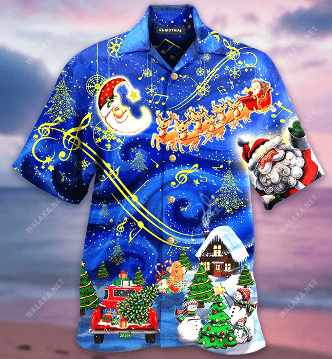 Christmas Sky Hawaiian Shirt