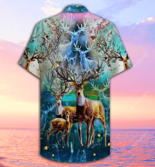 Amazing Deer Unisex Hawaiian Shirt