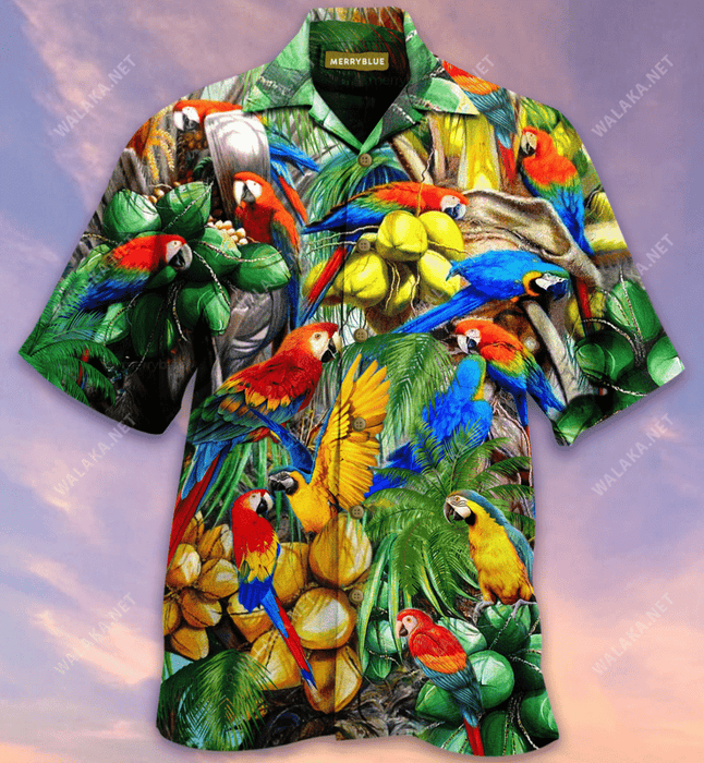 You Can Call Me Coconutholic Parrot Unisex Hawaiian Shirt