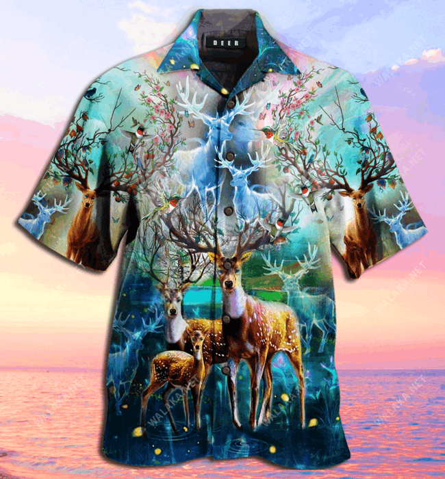 Amazing Deer Unisex Hawaiian Shirt
