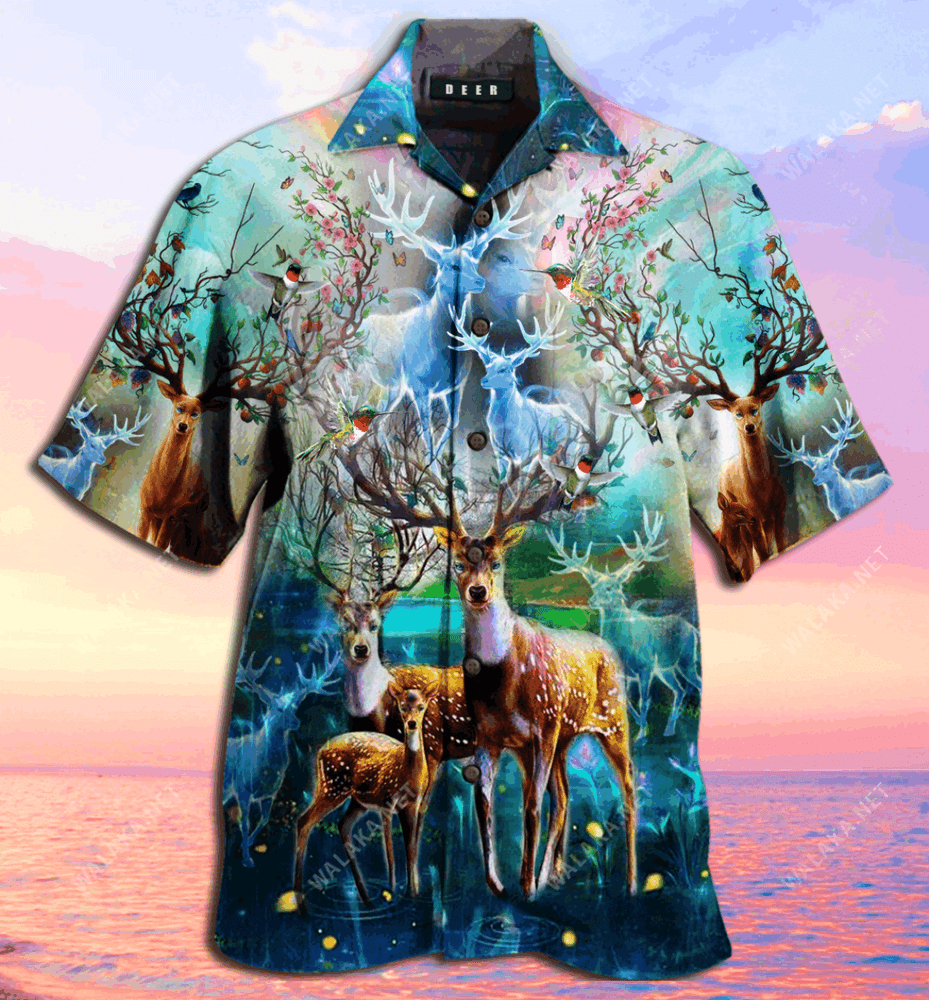 Amazing Deer Unisex Hawaiian Shirt