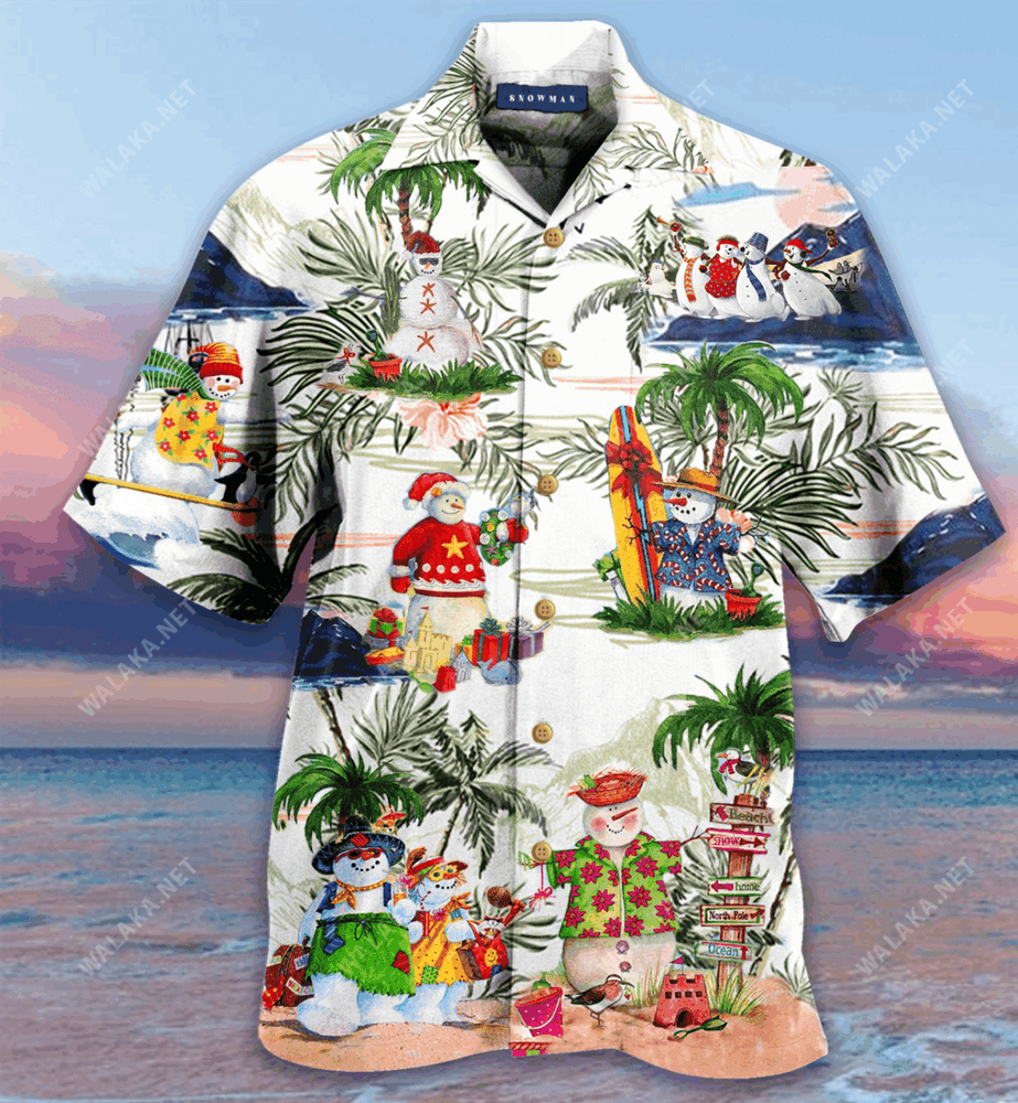 Amazing Snowman Unisex Hawaiian Shirt
