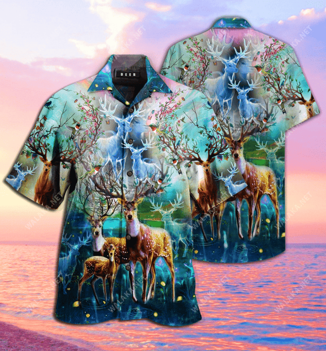 Amazing Deer Unisex Hawaiian Shirt