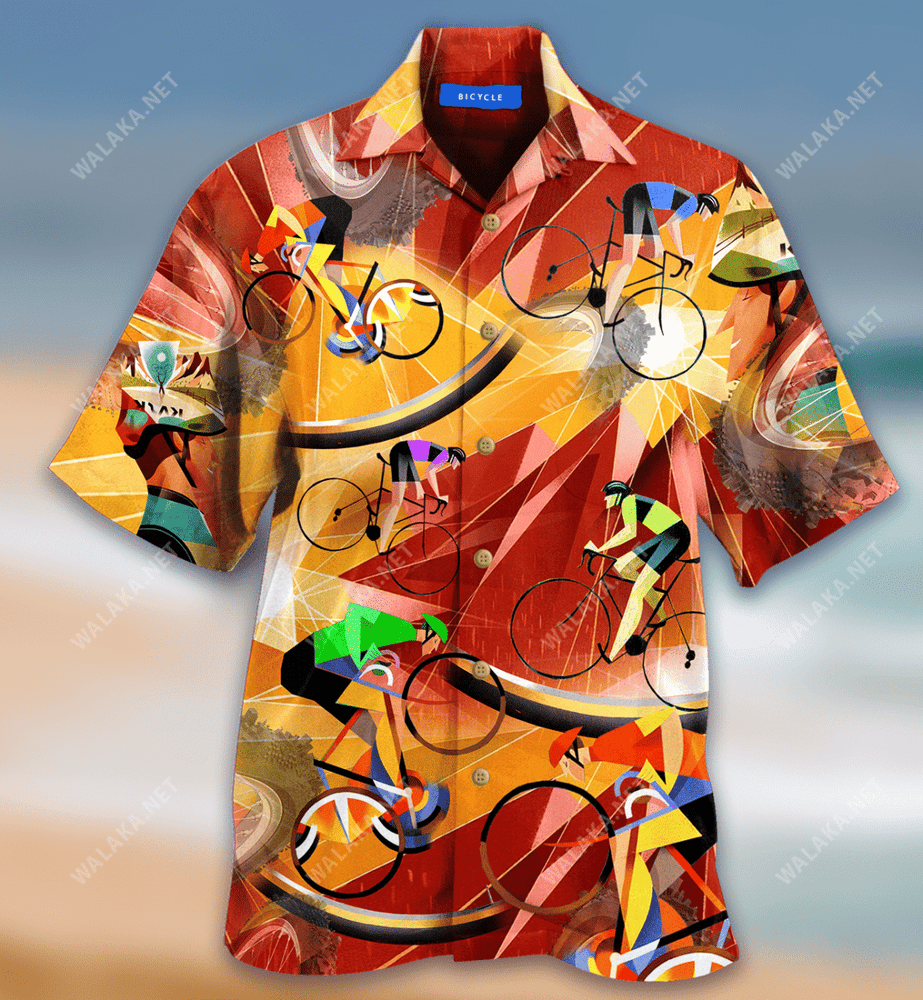 Real Men Don't Need Motor Bicycle Hawaiian Shirt