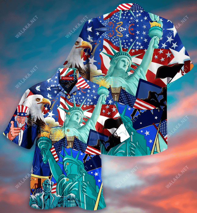 Patriotism Is Voluntary Hawaiian Shirt