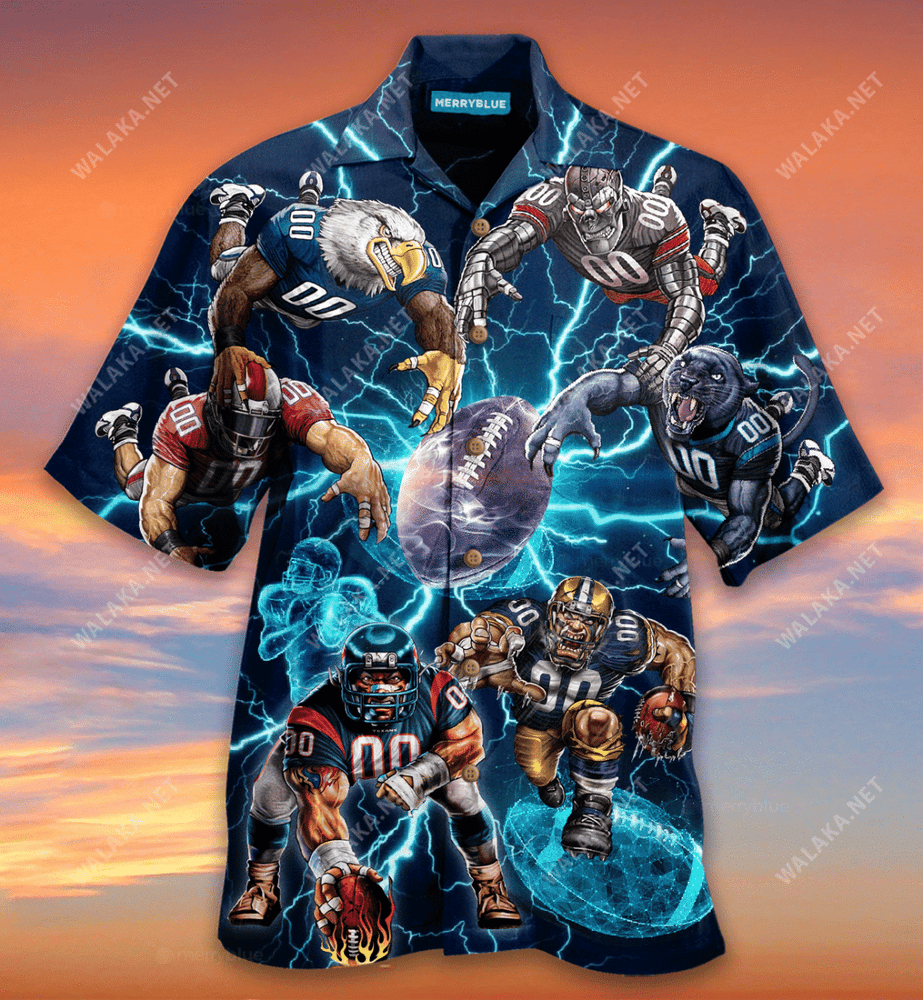 Play Hard Cool Football Unisex Hawaiian Shirt