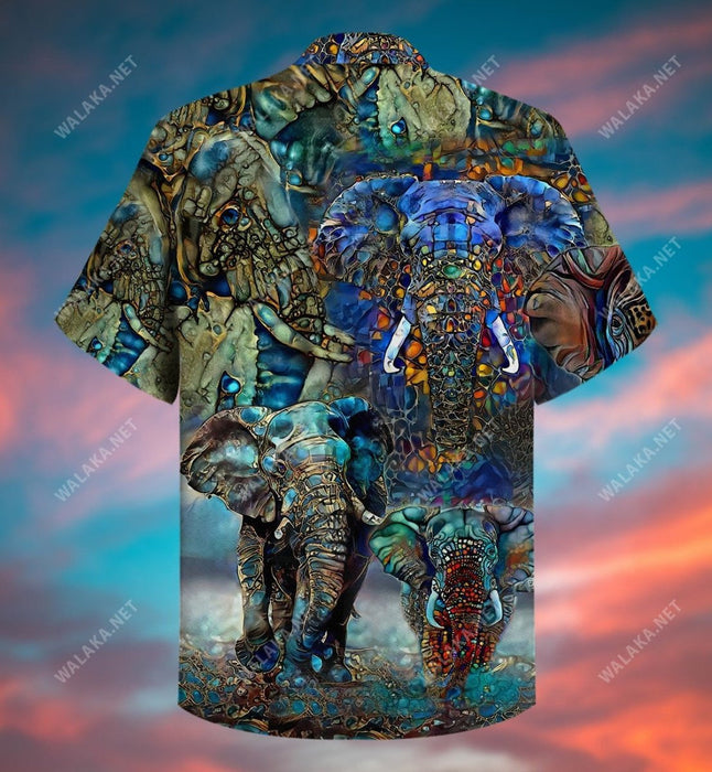 Abstract Elephant Unisex Hawaiian Shirt