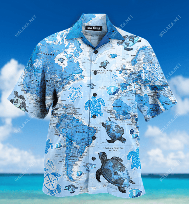 Turtle Awesome Unisex Hawaiian Shirt