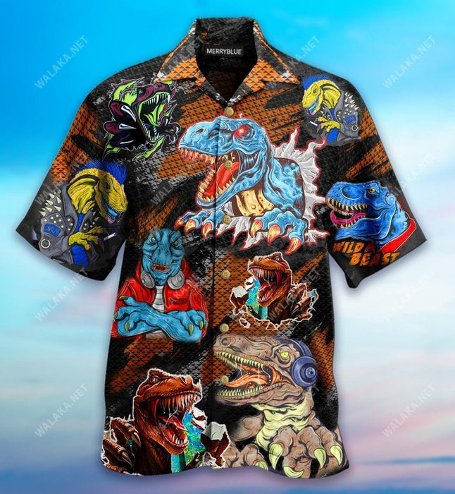 Roar Means I Love You In Dinosaur Unisex Hawaiian Shirt