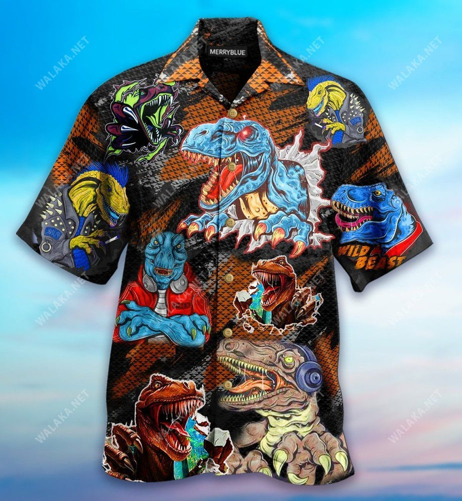 Roar Means I Love You In Dinosaur Unisex Hawaiian Shirt