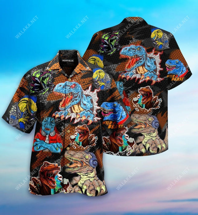 Roar Means I Love You In Dinosaur Unisex Hawaiian Shirt