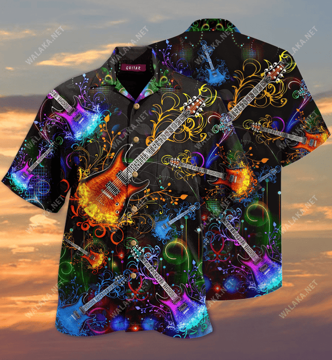 Go where The Guitar Takes You Hawaiian Shirt