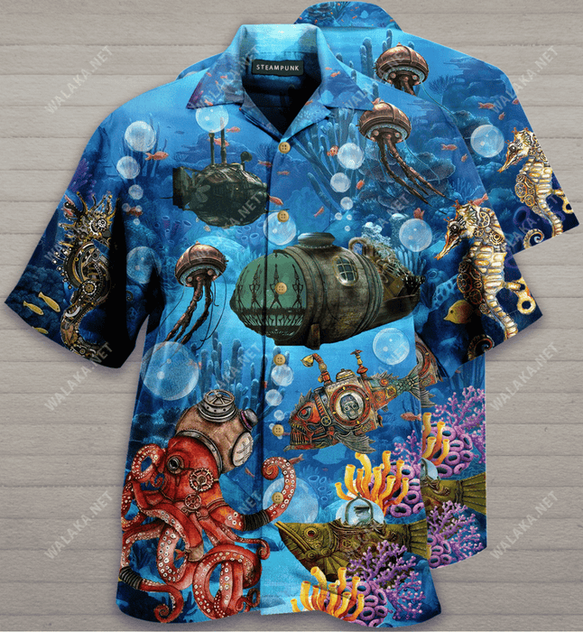 Steampunk Undersea World Hawaiian Shirt