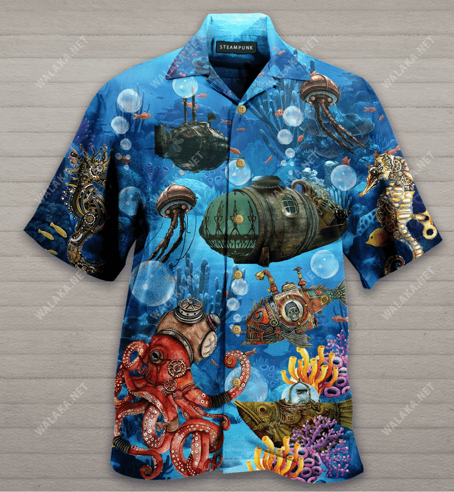 Steampunk Undersea World Hawaiian Shirt