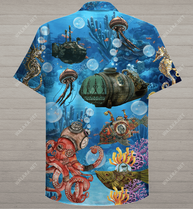 Steampunk Undersea World Hawaiian Shirt
