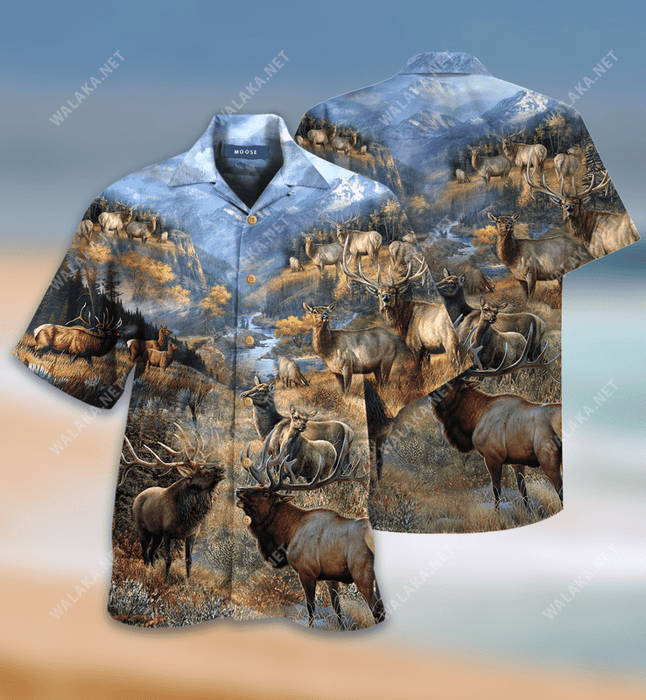 Beautiful Country Elk Hawaiian Shirt