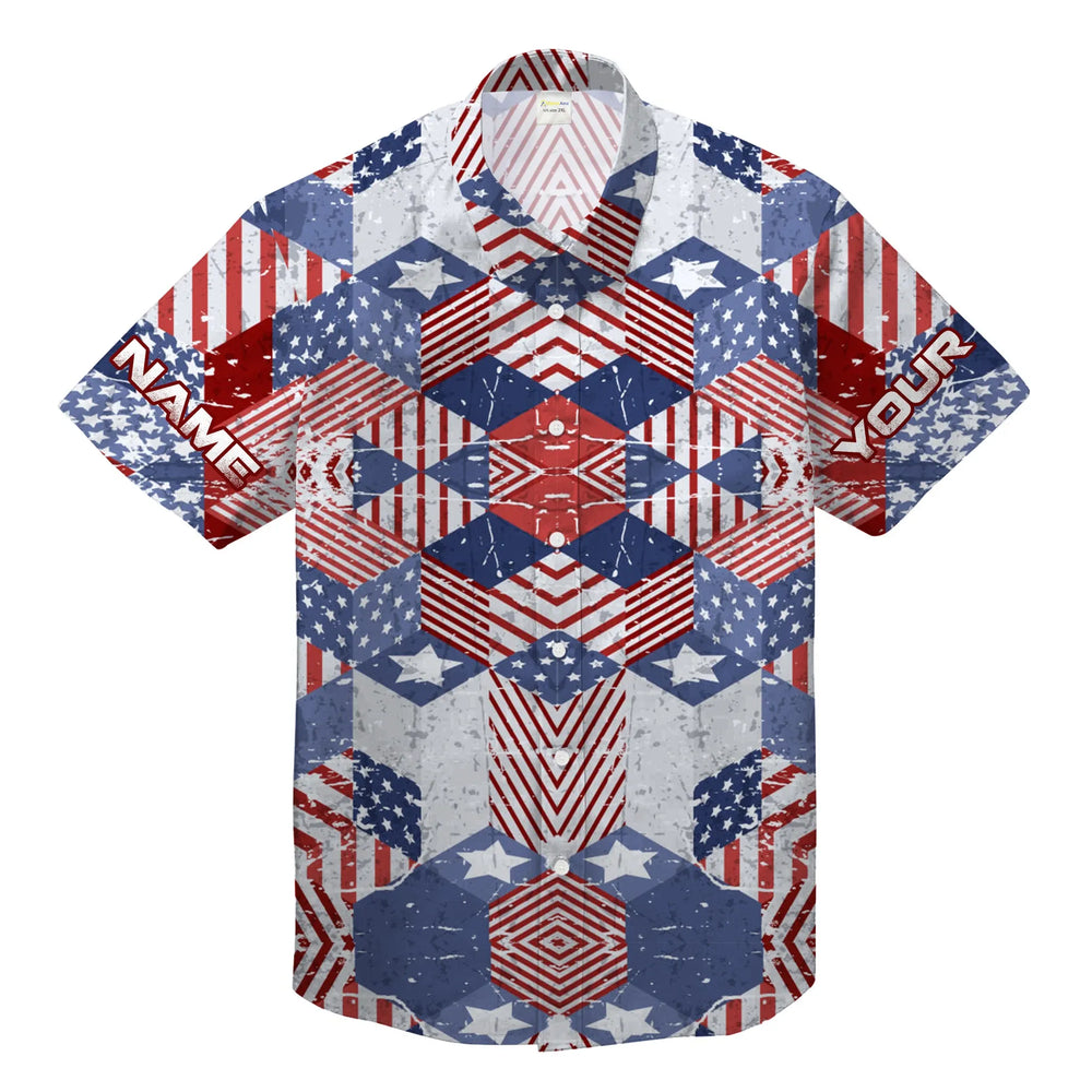 The USA Blood In My Veins - Fourth Of July Personalized Hawaiian Shirt