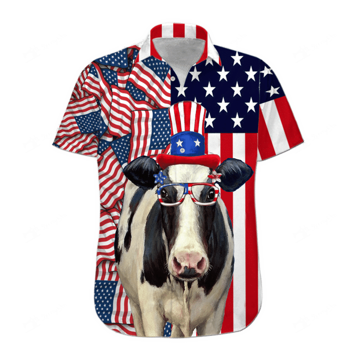 Dairy Cattle 4Th Of July 2021 Hawaiian Shirt