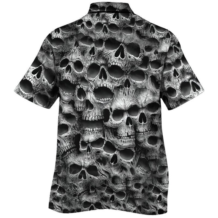 Skull Pattern Unisex Hawaiian Shirt