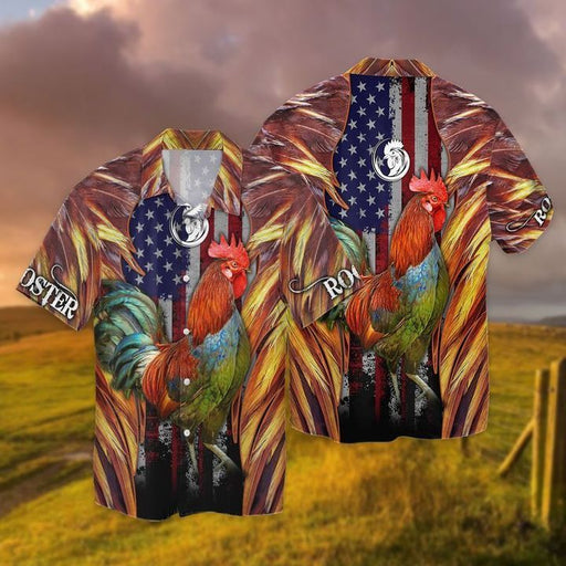 Red Rooster - 4th Of July 2021 Rooster Hawaiian Shirt