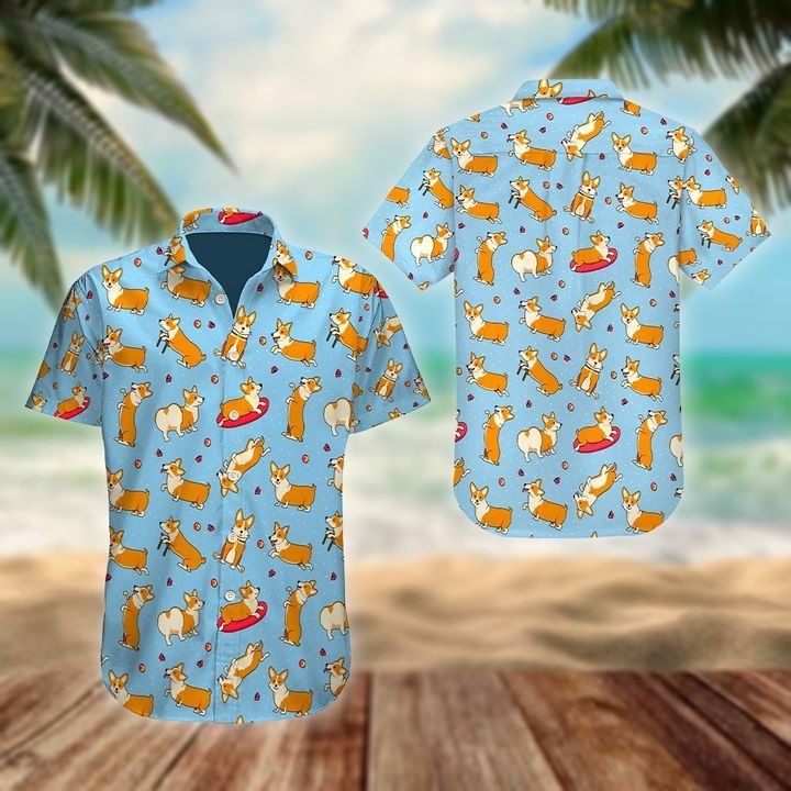 Corgi Shirt - Corgi Lovers Dog Hawaiian Shirt