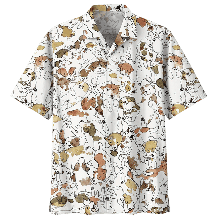 Dog Shirt - Retriever Puppy Dog Hawaiian Shirt