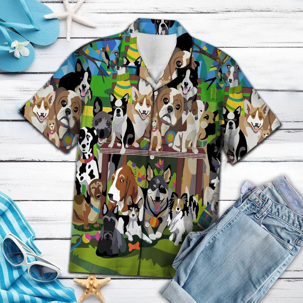 Dog Shirt - The World Of Dogs Hawaiian Shirt