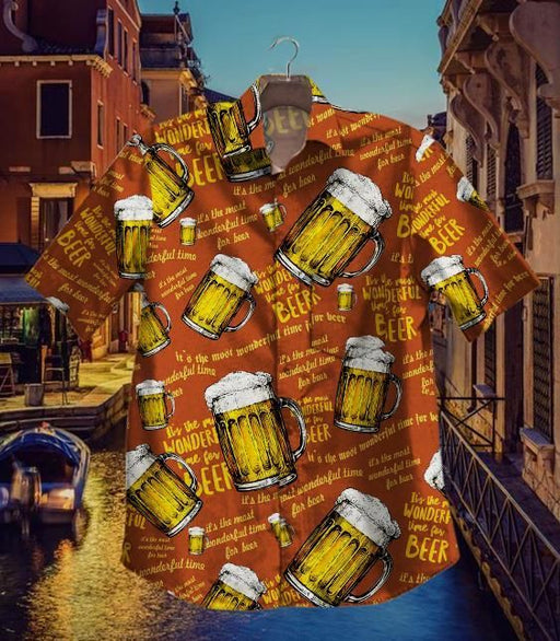 Beer Hawaiian Shirt - It's The Most Wonderful Time For Beer