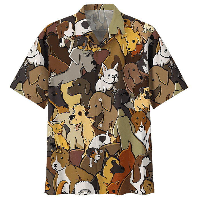 Dog Shirt - Dog Hawaiian Shirt - The World Of Dogs Hawaiian Shirt