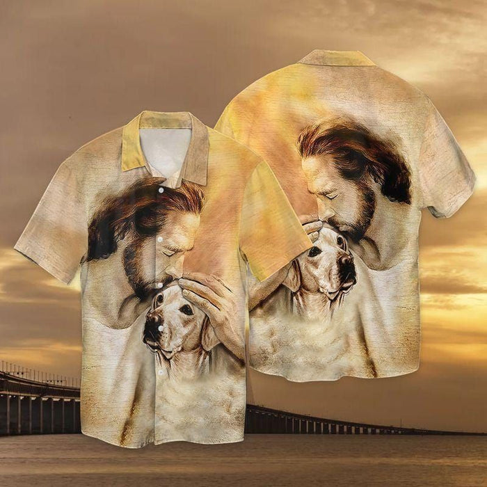 Labrador Retriever Dog - Jesus Christ Love Labrador Dog Hawaiian Shirt