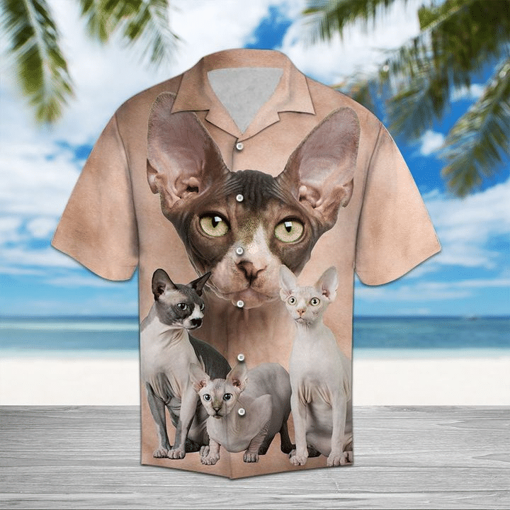 Sphynx Cat Shirt - Sphynx Cat Unisex Hawaiian Shirt
