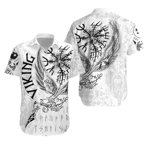 Viking Shirts - Nordic Vikings Warrior Tattoo - Viking Hawaiian Shirt