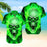 Skull Shirt - Skull Flaming Green Nice Design Unisex Hawaiian Shirt