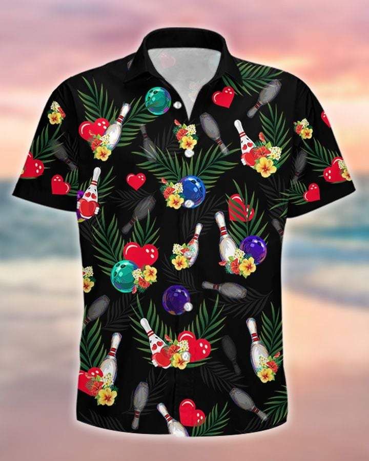 Unique Bowling Shirts - Bowling Alleys Open For All Bowling Lovers Tropical Hawaiian Shirt