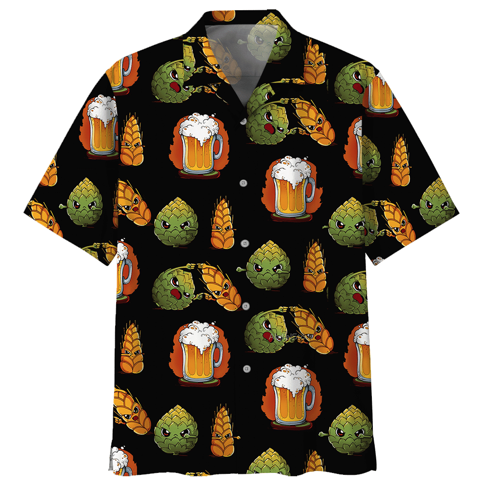 Best Beer Drinking Time - Beer Hawaiian Shirt