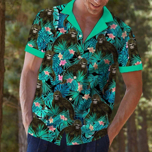 Bigfoot Don't Stop Believing Green Nice Design - Bigfoot Hawaiian Shirt