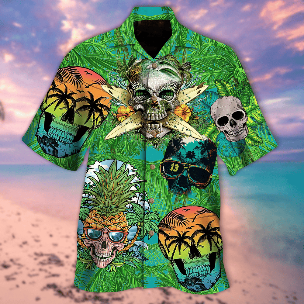 Skull Hawaiian Shirt - Where There Is Life There Is Hope - RE